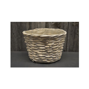 Schneider Korbwaren Blumenkorb Weide weiss Ø 25cm