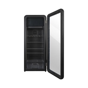 Kibernetik RKS256 Retro Getränkekühlschrank schwarz