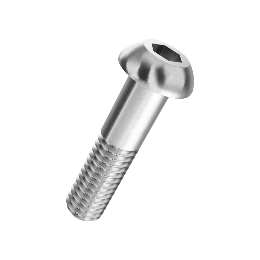 Linsen-Schrauben In-6Kt ISO 7380-1 rostfrei A2 M6x20