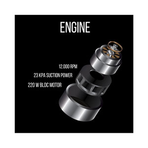 Berlinger Haus Akku-Staubsauger Black Rose Collection