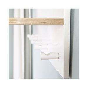 roba Wandgarderobe Ava mit Ablage weiss