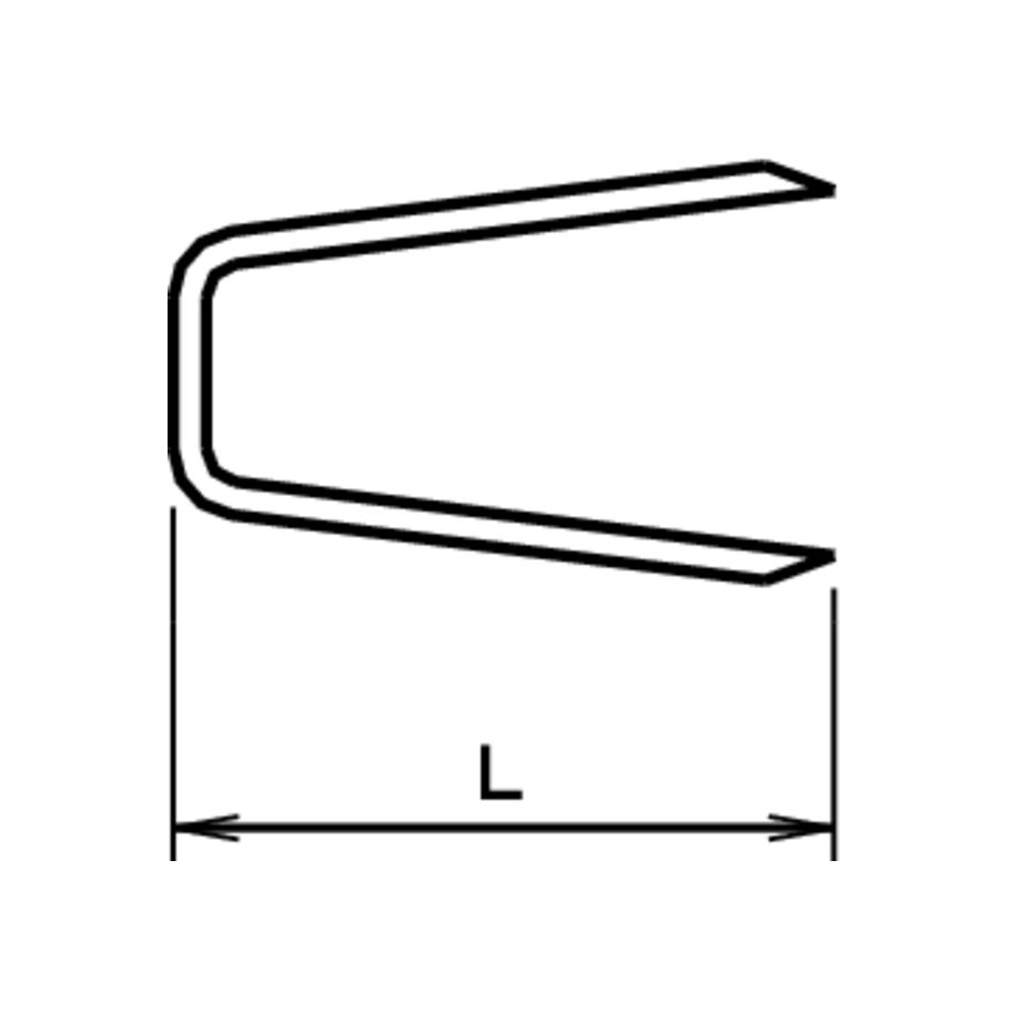 Agraffen zu Heftapparat Stahl verzinkt blau Gr 4 Länge 20