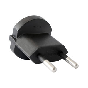 Fix-Adapter D - CH / 2 polig Steckerverbindung (schwarz)