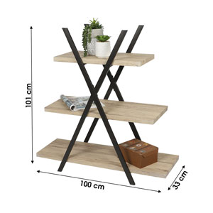 Urban Living Pyramidenregal mit 3 Tablaren