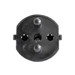 Fix-Adapter D - CH / 2 polig Steckerverbindung (schwarz)