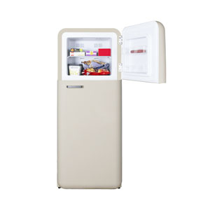 Kibernetik KSTK253 Retro Kühl-Gefrierkombination beige