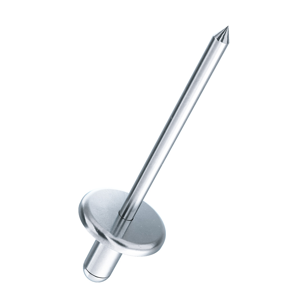 GESIPA Blindniete flachrund Niet und Dorn Stahl verzinkt 4.8x8