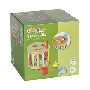 Spielmaus Steckbox rund 6 Steine