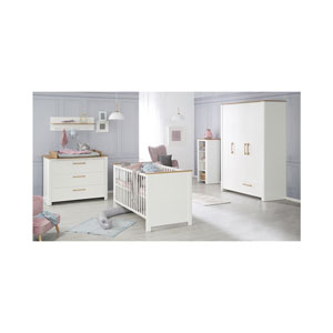 roba Wandgarderobe Ava mit Ablage weiss