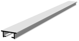 Vorhangschiene VS57 zum Eingipsen 6m weiss ungelocht einläufig