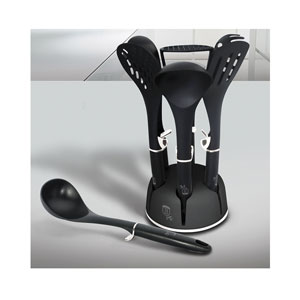 Berlinger Haus 7-teiliges Kochbesteck Set  Black Royal Collection