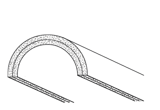 Rigips Halbschale, 2 x 6 GK-Form  für Säulenverkleidung