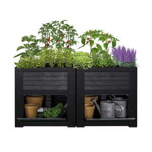 WeberGarden Hochbeet mit Staufächern