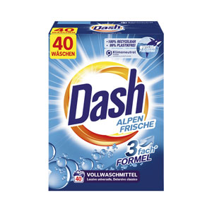 Dash Alpen Frische Vollwaschmittel 2.6 Kg