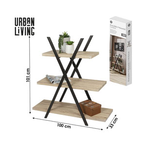 Urban Living Pyramidenregal mit 3 Tablaren