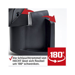 Hecht 08666 Wand-Schlauchtrommel