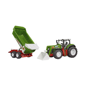 Bruder ROADMAX Traktor mit Frontlader & Kippanhänger