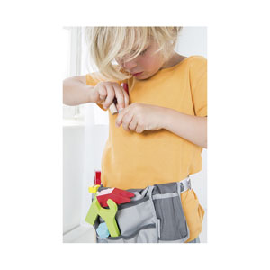 roba Kinder-Werkzeuggürtel ink. Tasche & 11teiligem Holzwerkzeugset