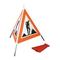 Faltsignal dreiseitig Baustelle 90cm Typ R2