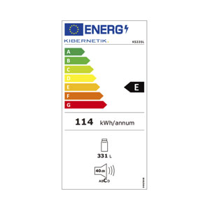 Kibernetik KS335L Kühlschrank Inox