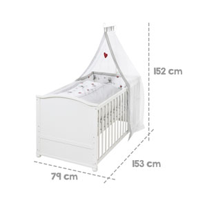 roba Komplettbett Set 70x140cm Adam & Eule