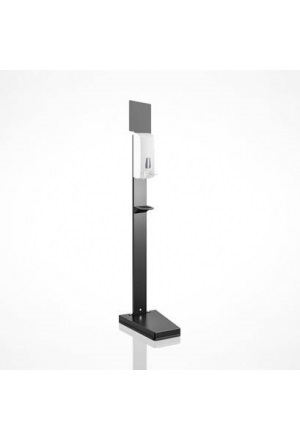 Spendersäule für Desinfektionsmittel schwarz