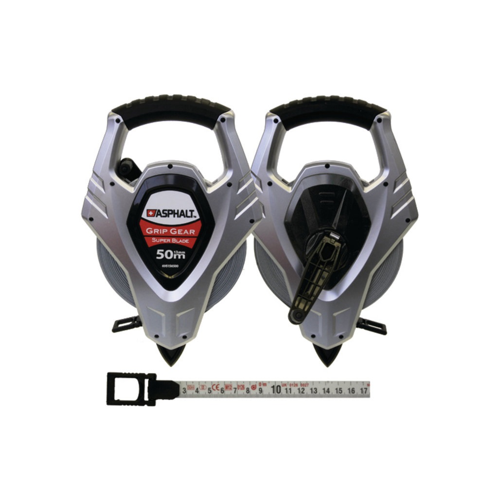 Asphalt Stahl-Rahmenbandmass Asphalt GRIP FRAME 30m