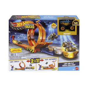 Hot Wheels Monstertruck Loop & Flip Bigfoot Trophy Challenge