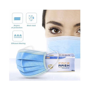 Einweg Mundschutzmaske 175X95mm 3Lagen PP 50 Stk im Karton