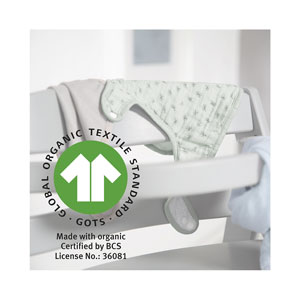 roba Organic Lätzchen 3er Set frosty green