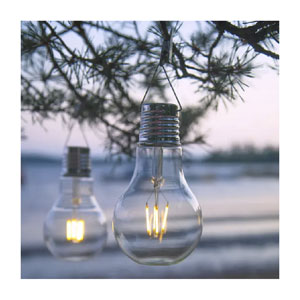 FS-STAR Solarlampe Birnenform LED